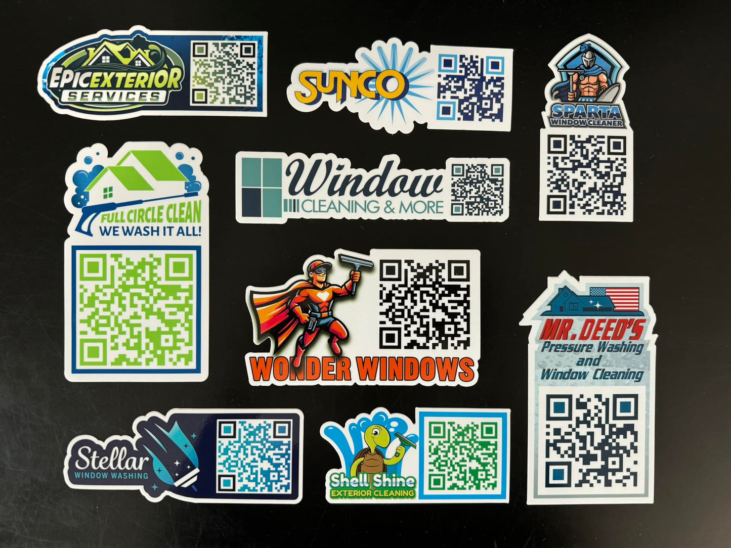 Die Cut QR Code Decals