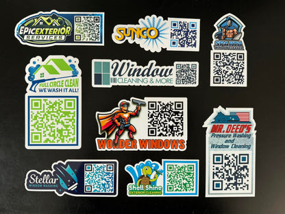 Die Cut QR Code Decals