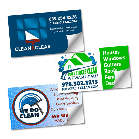 Business Card Stickers – Peel & Stick Full Color