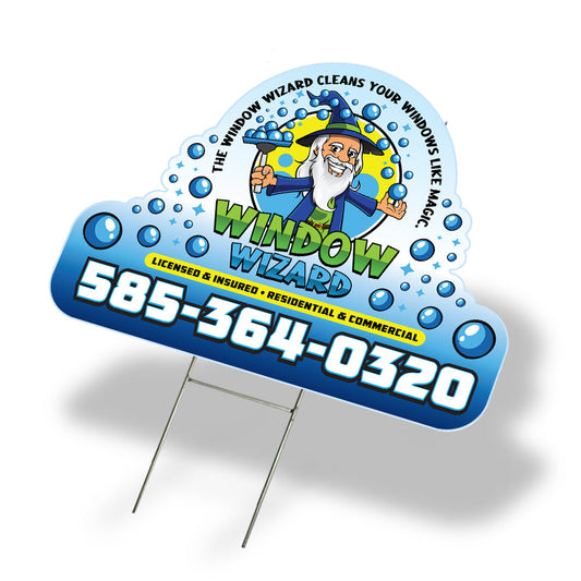 Contour Cut Yard Signs – Custom Shapes