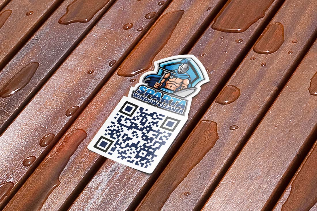 Die Cut QR Code Decals