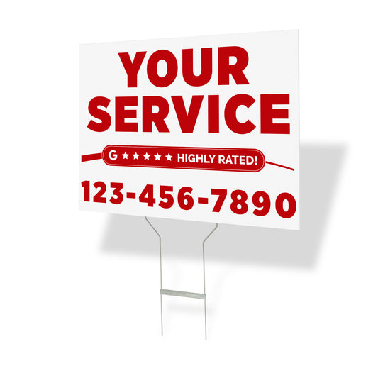 Economy 1 Color Yard Signs
