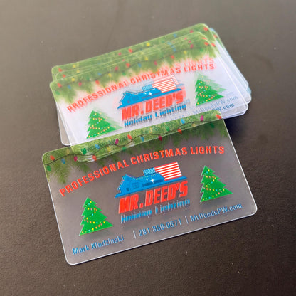 Clear Plastic Cards - Premium