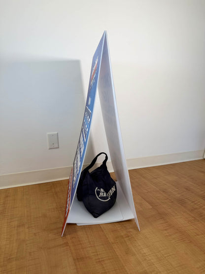 QuickStand™ A-Frame Sign – Lightweight Corrugated Plastic Sidewalk Sign