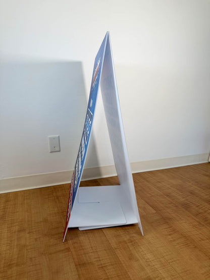 QuickStand™ A-Frame Sign – Lightweight Corrugated Plastic Sidewalk Sign