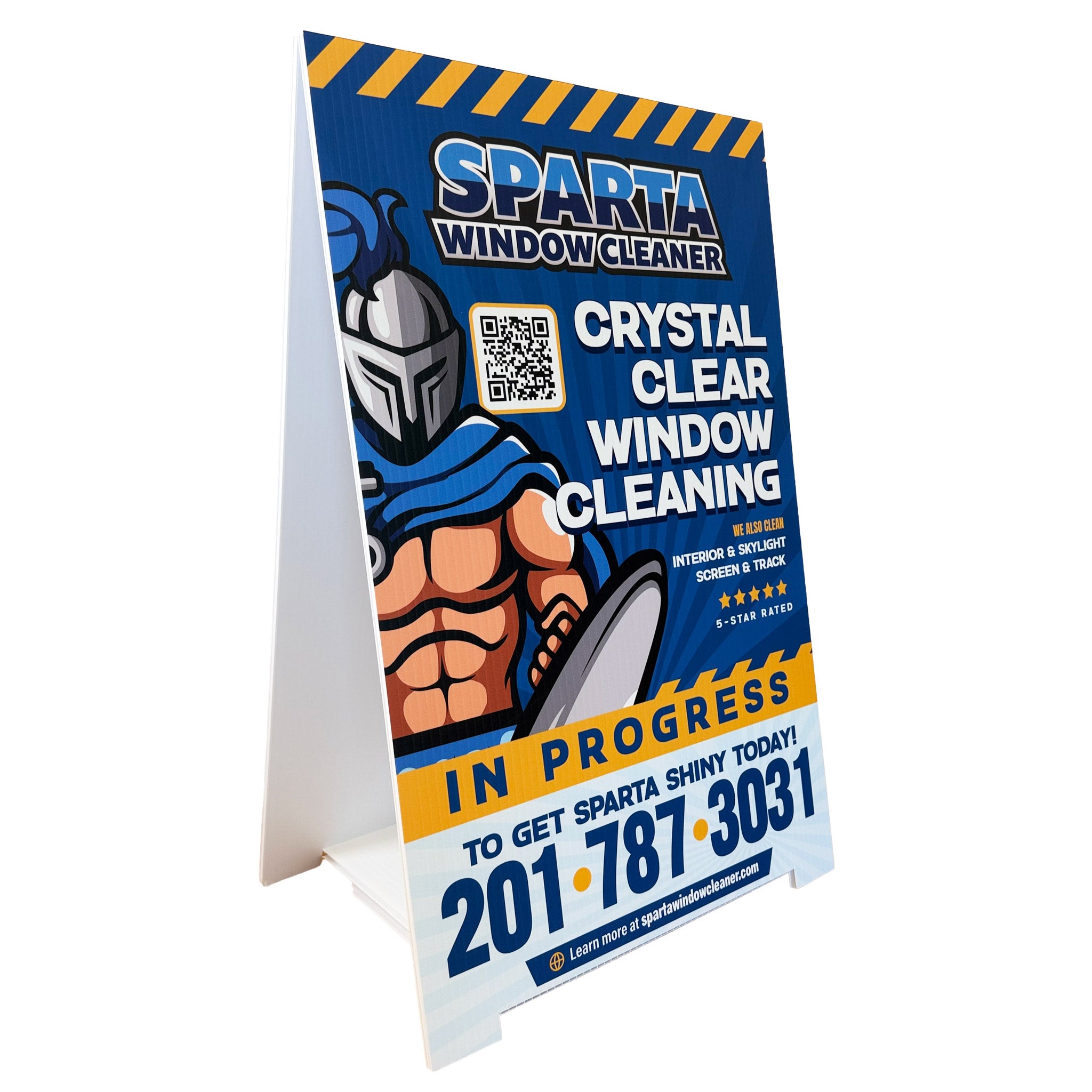 QuickStand™ A-Frame Sign – Lightweight Corrugated Plastic Sidewalk Sign