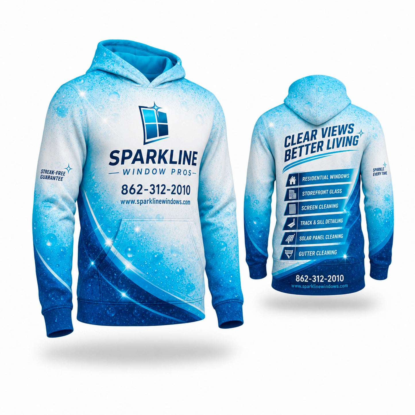 Warm Hoodie Pullover - Dye Sublimated