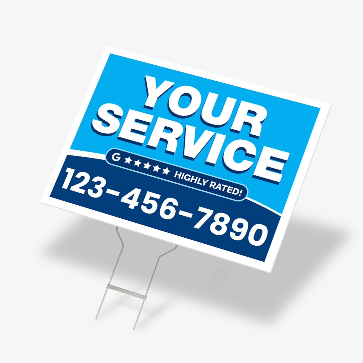 Economy two color yard sign