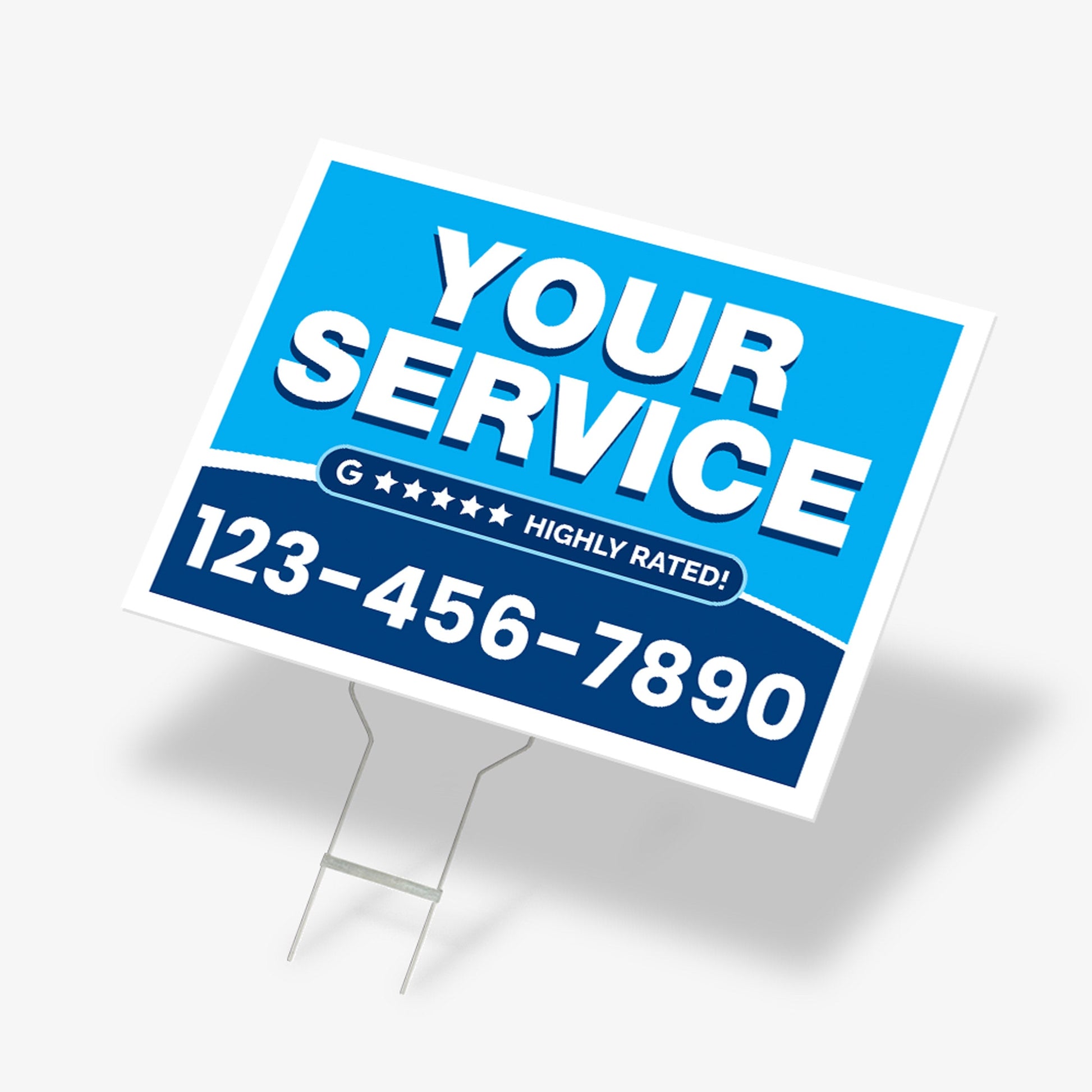 Economy two color yard sign